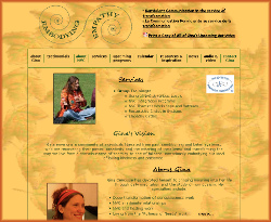Screen shot of Embodying Empathy website with link to site
